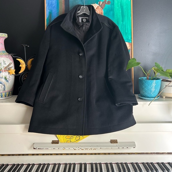 Horst Men’s Winter Jacket Pea Coat 50R Cashmere Wool Blend - Picture 4 of 16